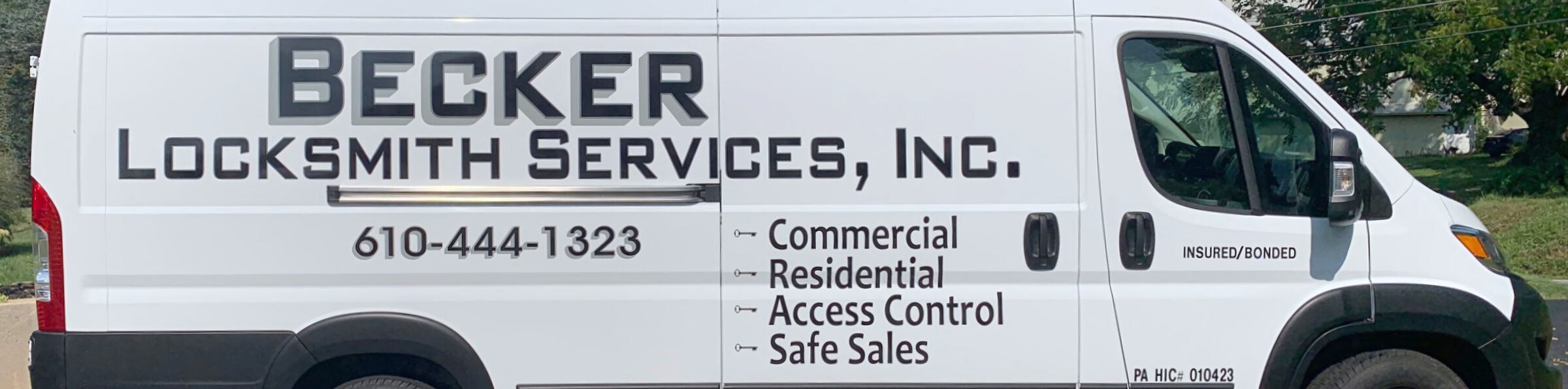 Exterior of our well-equipped mobile locksmith shop